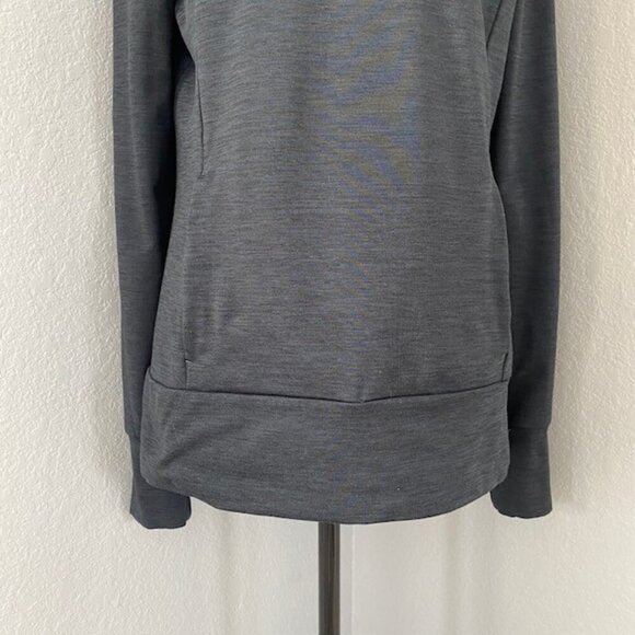 LORNA JANE Active Side Neck Half Zip Pullover Charcoal Medium - Picture 4 of 12